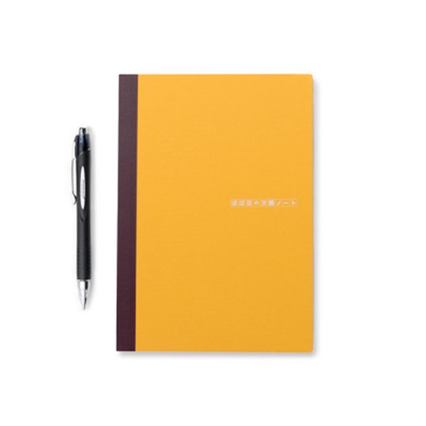 Hobonichi Plain Notebook (A5), Yellow, with Jetstream RT, Black 0.7mm, Ballpoint Pen on Sale