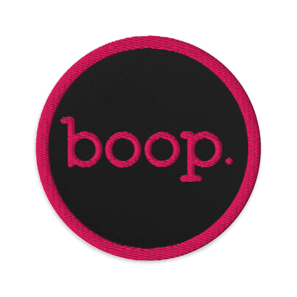 boop Embroidered Patch, Circle - Jackson Galaxy on Sale