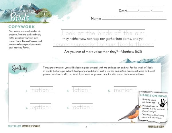 North American Birds Part 2 Digital Seatwork Books Sale - Image 5
