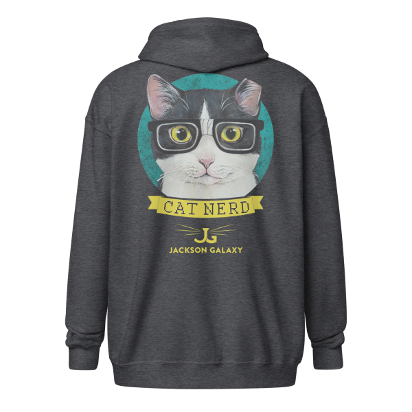 Cat Nerd Unisex Heavy Blend Zip Hoodie - Jackson Galaxy Online Sale
