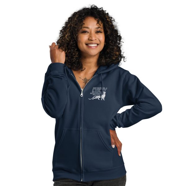 Pussy Juice Logo Zip Hoodie Hot on Sale - Image 3