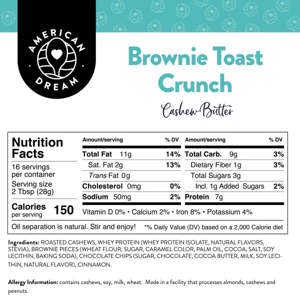 Brownie Toast Crunch Cashew Butter Sale - Image 2
