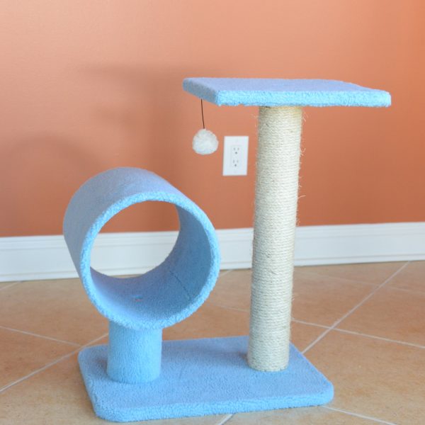 26-inch Faux Fleece Kitten Tree, Sky Blue by Armarkat Discount - Image 5