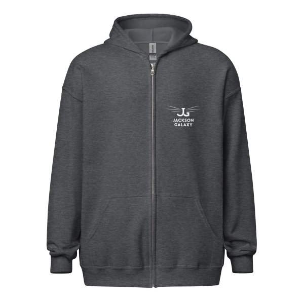 Cat Nerd Unisex Heavy Blend Zip Hoodie - Jackson Galaxy Online Sale - Image 2